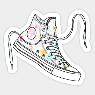 Libra high tops - Pastel colours Sticker